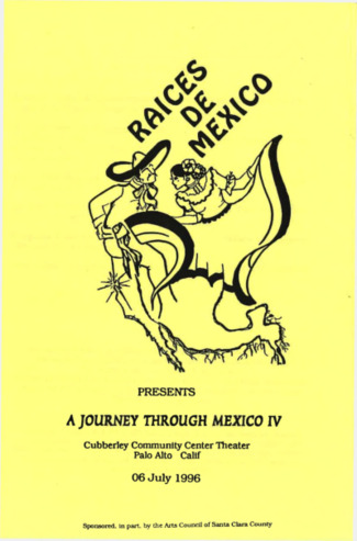 Program, Flyer, and Ticket Form for A Journey Through Mexico 1996