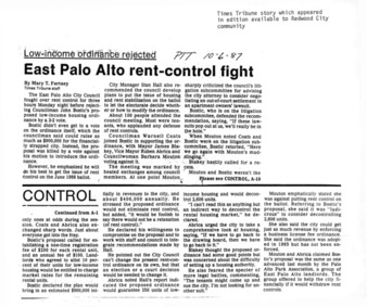 East Palo Alto Rent-Control Fight - Peninsula Times Tribune