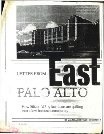 Letter from East Palo Alto - California Lawyer
