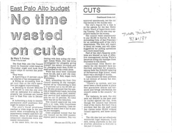 East Palo Alto Budget: No Time Wasted on Cuts - Times Tribune