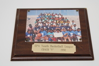 1990 EPA Youth Basketball League Photo Plaque