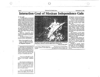 Interaction Goal of Mexican Independence Gala - Redwood City Weekly News