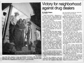 Victory for Neighborhood Against Drug Dealers - San Mateo County Times