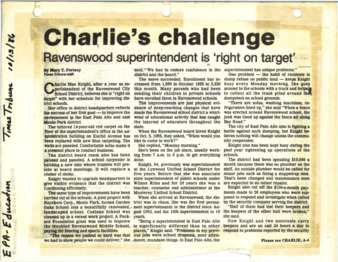 Charlie's Challenge - Peninsula Times Tribune