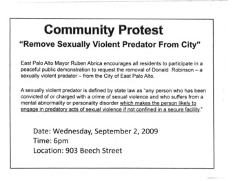 Community Protest Flyer
