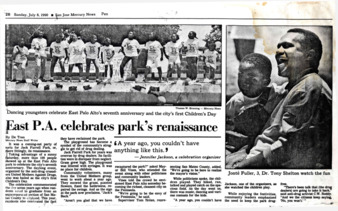 East P.A. Celebrates Park's Renaissance - San Jose Mercury News
