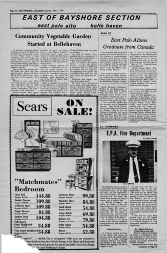 East of Bayshore Section from The Peninsula Bulletin Vol 8, No 25
