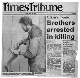 Officer's Murder: Brothers Arrested in Killing - Times Tribune