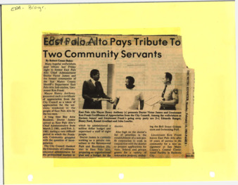 East Palo Alto Pays Tribute to Two Community Servants - The Metro Reporter