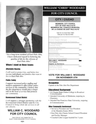 William C. Woodard Campaign Mailer