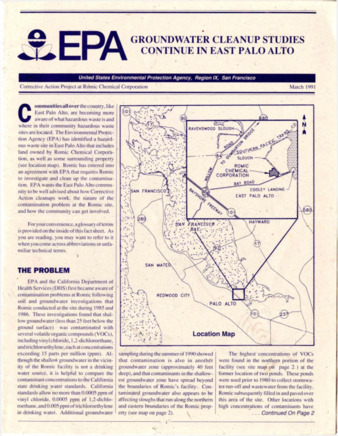 US Environmental Protection Agency Region 9 Newsletter - March 1991