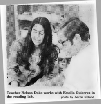 Photograph of Ravenswood Student in the Reading Lab - Habari Gani