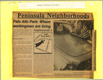 Palo Alto Park: Where Workingmen are Living - Peninsula Times Tribune