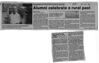 Ravenswood Grammar School Reunion: Alumni Celebrate a Rural Past - Peninsula Times Tribune