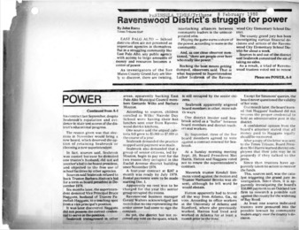 Ravenswood District's Struggle For Power - Peninsula Times Tribune