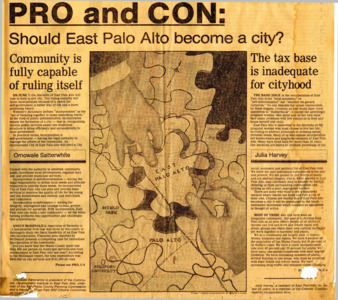 Pro and Con: Should East Palo Alto Become a City? - Peninsula Times Tribune
