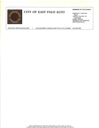 Blank City of EPA Letterhead