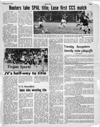 Trojan Sports Page - Habari Gani