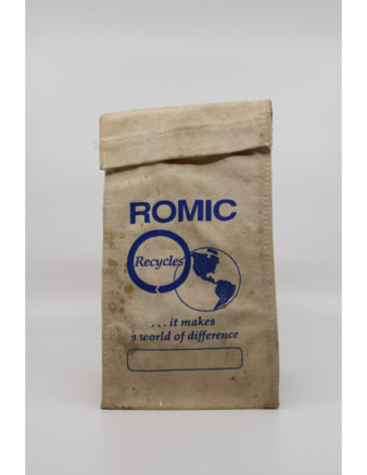 Canvas "ROMIC Recycles" Lunch Bag