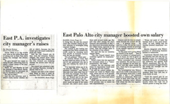 East P.A. Investigates City Manager's Raises - San Jose Mercury News