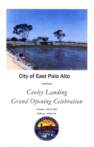 Program for the Cooley Landing Grand Opening Celebration
