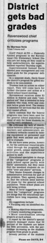 District Gets Bad Grades - Peninsula Times Tribune