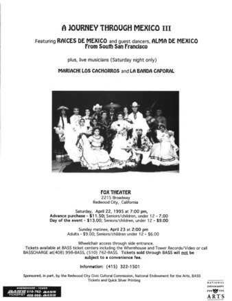 Flyer for A Journey Through Mexico III