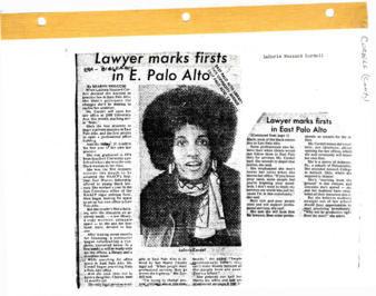 Lawyer Marks First in E. Palo Alto - Unknown Publication