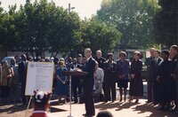 Governor Pete Wilson at Bell Street Park