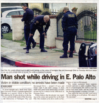 Man Shot While Driving in E. Palo Alto - Palo Alto Daily News