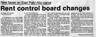 New Faces on East Palo Alto Panel: Rent Control Board Changes - Peninsula News