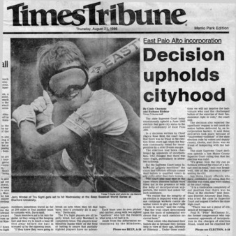Decision Upholds Cityhood - Peninsula Times Tribune