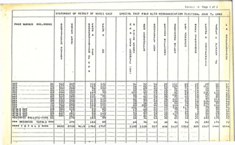 Statement of Result of Votes Cast - Special East Palo Alto Reorganization Election