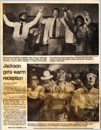 Jackson Gets Warm Reception - Peninsula Times Tribune