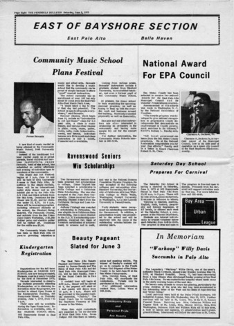 East of Bayshore Section from The Peninsula Bulletin Vol 6, No 29