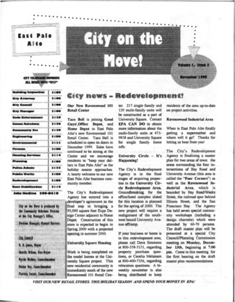 City on the Move Newsletter - Vol. 1, Is. 3