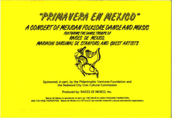 Flyer and Program for Primavera en Mexico 1997