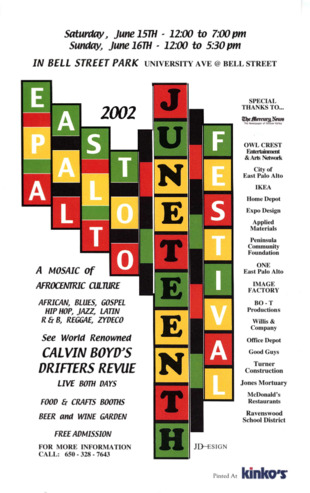 EPA Juneteenth Festival Poster & Flyer - 2002