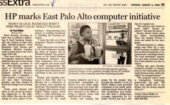 HP marks East Palo Alto computer initiative - San Jose Mercury News