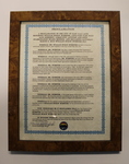 Proclamation from the City of EPA Honoring William Webster