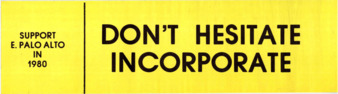 'Don't Hesitate Incorporate' Bumper Sticker