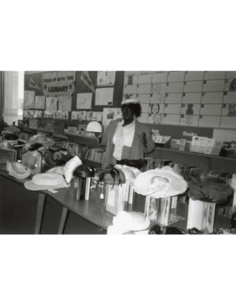 Hat Lady Program at EPA Library - July 1991
