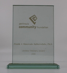 Lifetime Visionary Award from the Peninsula Community Foundation to Dr. Omowale Satterwhite