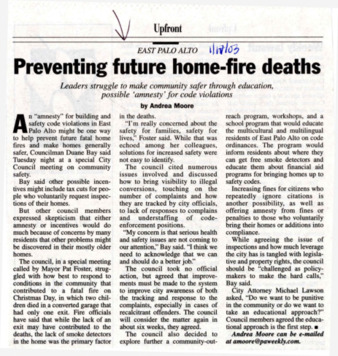 Preventing future home-fire deaths - Palo Alto Weekly
