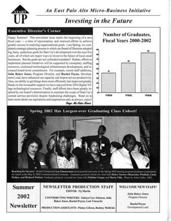 Start Up Summer 2002 Newsletter