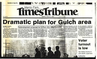 Dramatic Plan for Gulch Area - Menlo Park Times Tribune