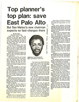 Top planner's top plan: save East Palo Alto - SF Examiner