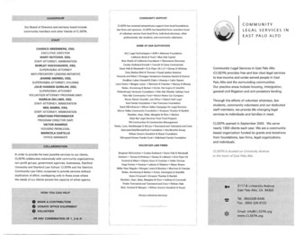 Pamphlet and Info Packet for Community Legal Services in EPA