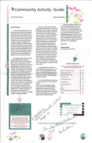 EPA Community Activity Guide - Winter/Spring 2009