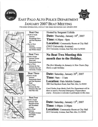 EPA Police Department January 2007 Mailer